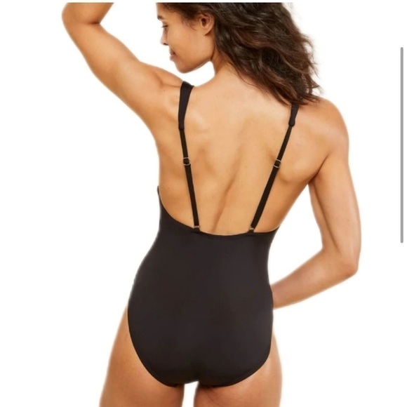 Andie swim The Sardinia Black LONG TORSO one piece swimsuit NWT - Picture 1 of 14